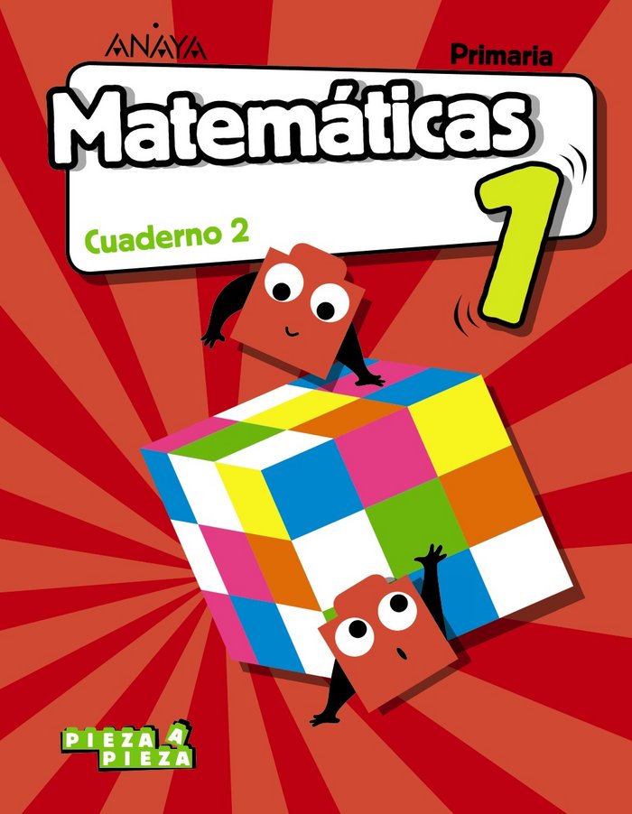 CUADERNO MATEMATICAS 2 1oEP MADRID 18 PIEZA A PIEZA | AA,VV | 9788469838334 (Anaya Texto)