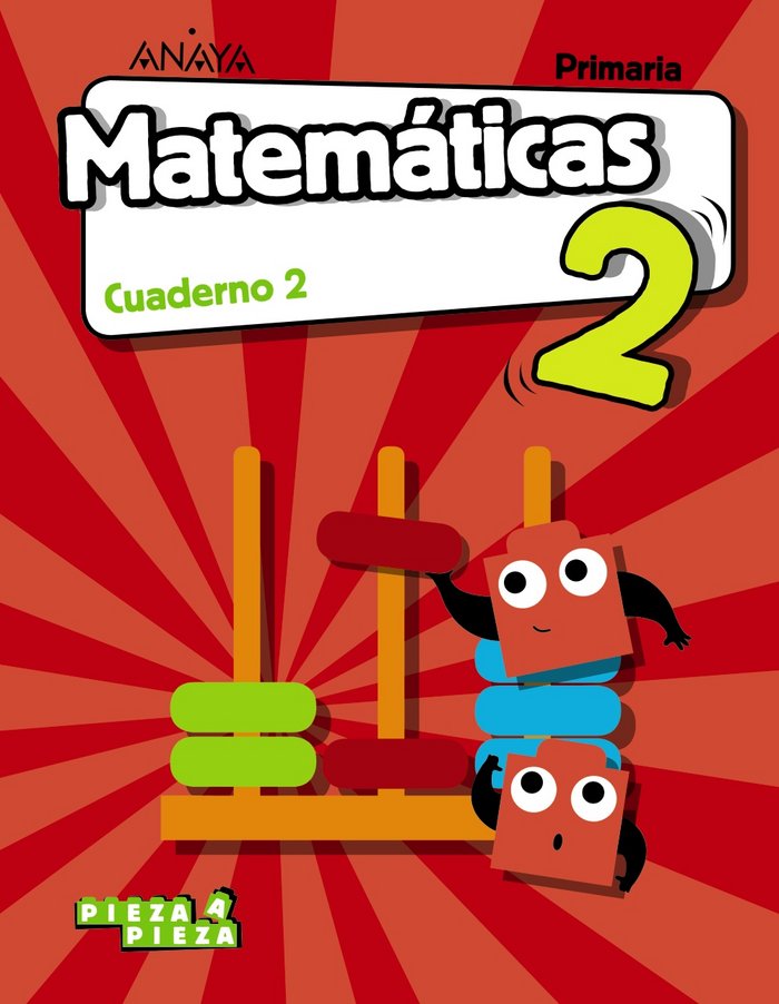 CUADERNO MATEMATICAS 2 2º de Primaria MADRID 18 | AA,VV | 9788469838457 (Anaya Texto) Imagen principal del producto