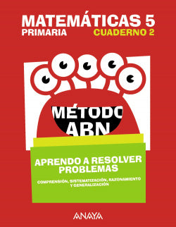 Cuaderno Matemáticas Abn 2-5º Primaria (Anaya) - 9788469843802