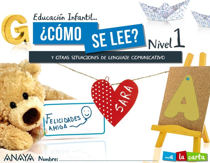 LECTOESCRITURA 3 AÑOS COMO SE LEE NIVEL 1 21 A LA CARTA | Varios Autores | 9788469876848 (Anaya Texto) Imagen principal del producto