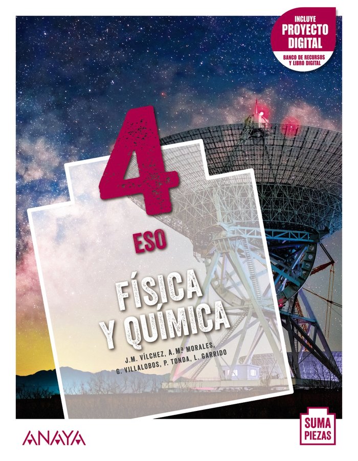 Física y Química 4. + Dual focus. | Varios autores | 9788469880296 (ANAYA TEXTO) Imagen principal del producto