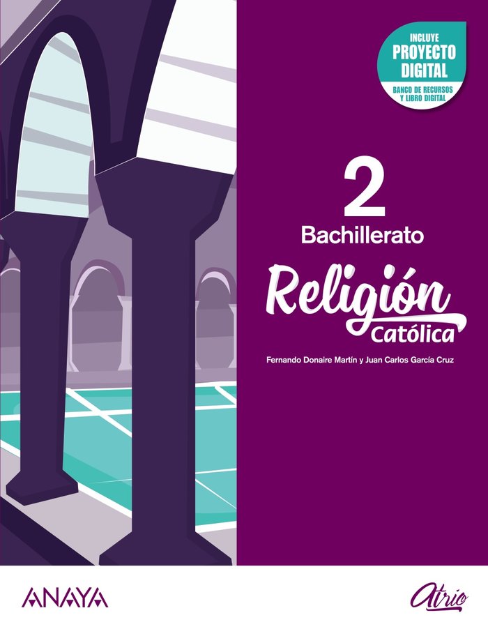 ✅ RELIGION 2ºNB 21 ATRIO I AA,VV I ANAYA TEXTO I 9788469885192 Imagen principal del producto