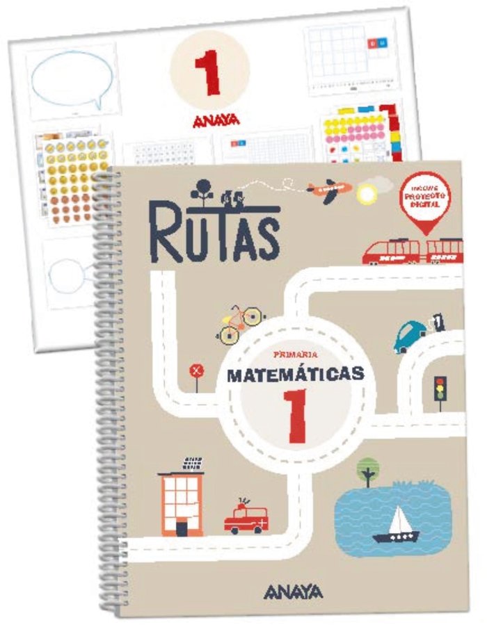 MATEMATICAS 1oEP ANDALUCIA RUTAS 23 | AA,VV | 9788469893821 (Anaya Texto) Imagen principal del producto
