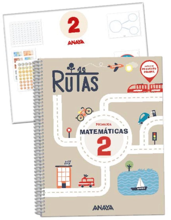 MATEMATICAS 2º de Primaria ANDALUCIA 23 RUTAS | AA,VV | 9788469893944 (Anaya Texto)