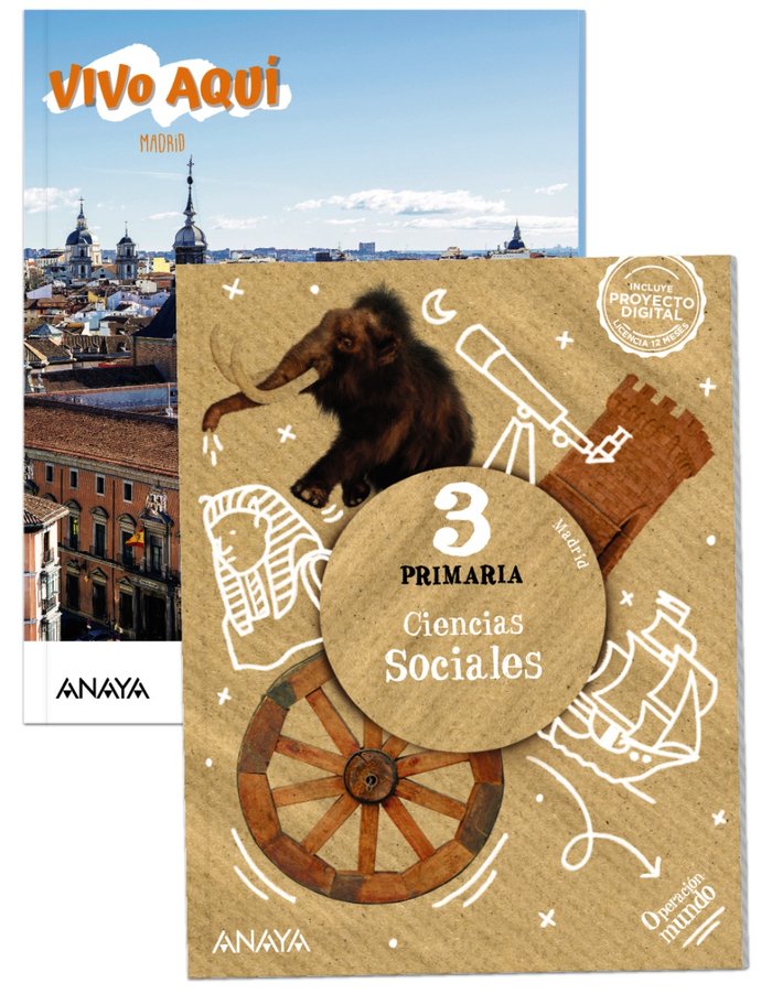 CIENCIAS SOCIALES 2º de Primaria MADRID OPERAC,MUNDO 22 | BUSTOS JIMENEZ, ANTONIO/CASCANTE MIGUELE | 9788469895979 (Anaya Texto)