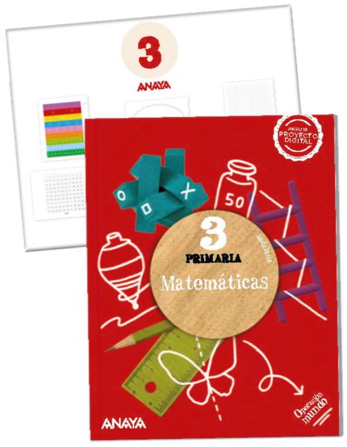 Matemáticas 3. (Incluye material manipulativo) | Varios autores | 9788469899694 (Anaya Texto)
