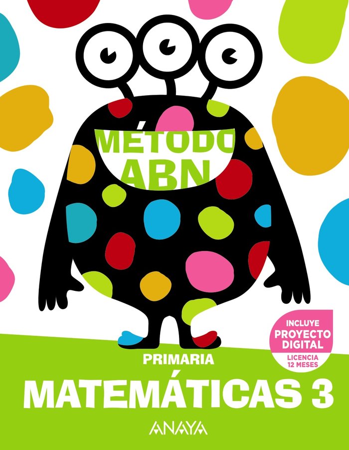 Matemáticas ABN 3. | Varios autores | 9788469899946 (Anaya Texto)
