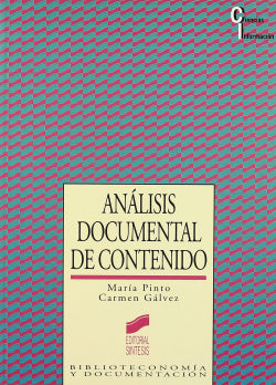 Analisis Documental de Contenido - (Sintesis Editorial) - 9788477383543