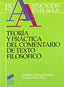 Teoria y Pract. Coment.texto Filosofico (Sintesis Editorial) - 9788477383673