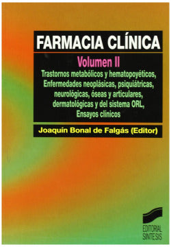 Farmacia Clínica VOL. II - (Sintesis Editorial) - 9788477386445