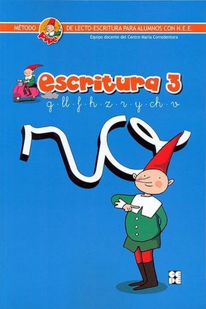 MÉTODO DE ESCRITURA PIPE. ESCRITURA 3 I Centro María Corredentora I Ciencias de la Educación Preescolar y Especial I 9788478699438 Imagen principal del producto