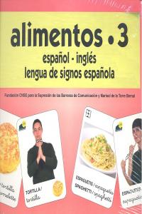 VOCABULARIO FOTOGRÁFICO ELEMENTAL - ALIMENTOS 3 (ELABORADOS) I CNSE, Fundación;de la Torre Bernal, Marisol I Ciencias de la Educación Preescolar y Especial I 9788478699773 Imagen principal del producto