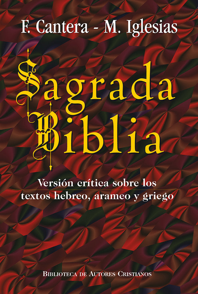 SAGRADA BIBLIA CANTERAIGLESIAS - 9788479144906 Imagen principal del producto