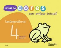 LETRAS DE CORES 4 GALL CON ENLACE ED09 | AA,VV, | 9788482249582 (Obradoiro Santillana) Imagen principal del producto