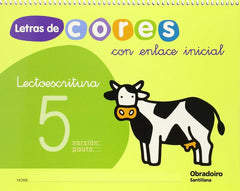 LETRAS DE CORES 5 GALL CON ENLACE ED09 | AA,VV, | 9788482249599 (Obradoiro Santillana)