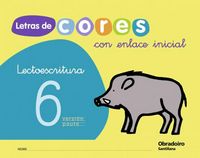 LETRAS DE CORES 6 GALL CON ENLACE ED09 | AA,VV, | 9788482249605 (Obradoiro Santillana) Imagen principal del producto