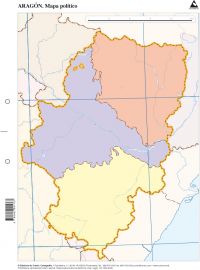 Mapas aragón político mudos CUMIO envío rápido Imagen principal del producto