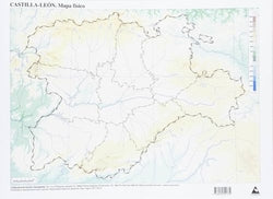 Mapas Castilla-León Mudos CUMIO para educación y manualidades