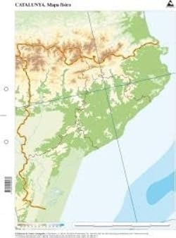 Mapas de Cataluña físicos mudos CUMIO pack 50