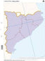 Mapas de Cataluña Político Muddo CUMIO para Educación y Manualidades