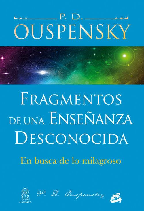 FRAGMENTOS DE UNA ENSEÑANZA DESCONOCIDA - 9788484454380 Imagen principal del producto