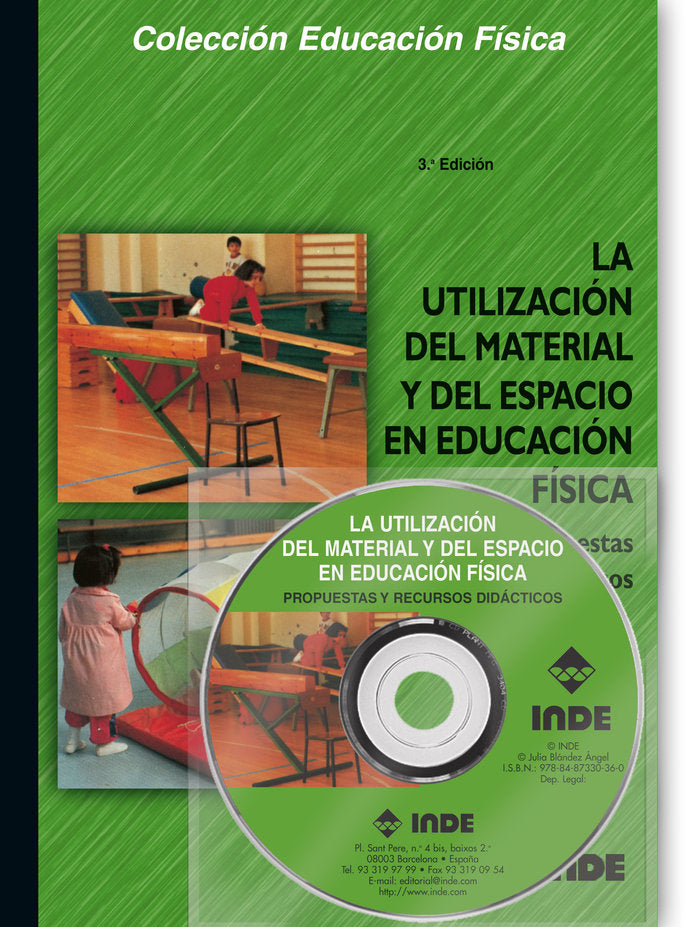 UTILIZACION MATERIAL ESPACIO EN EDUCACION FISICA +DVD | BLANDEZ,JULIA | INDE | 9788487330360 Imagen principal del producto