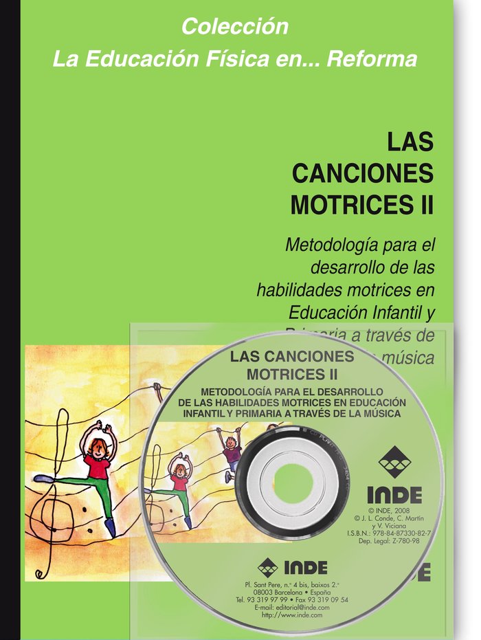 CANCIONES MOTRICES II+CD | CONDE/MARTIN/VICIANA | INDE | 9788487330827 Imagen principal del producto