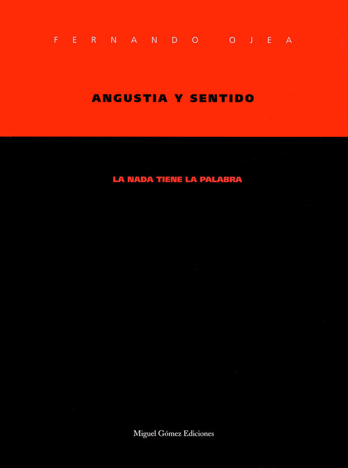 ANGUSTIA Y SENTIDO - 9788488326171 Imagen principal del producto