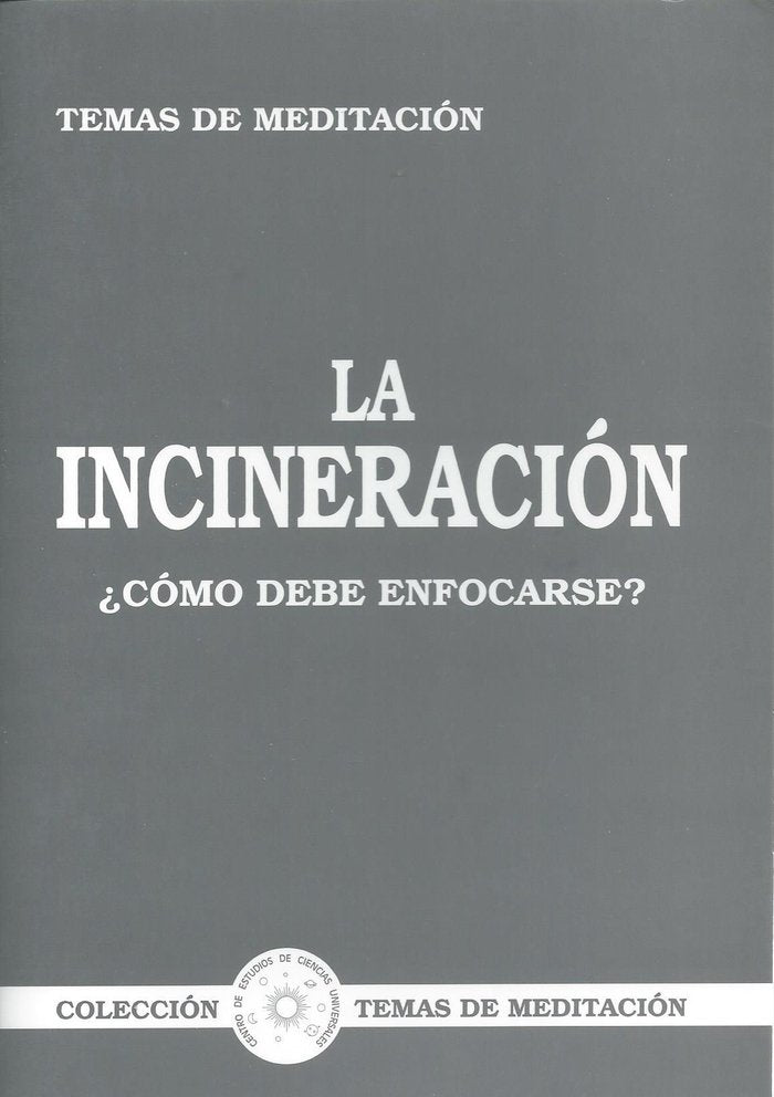 LA INCINERACION - 9788489110953 Imagen principal del producto
