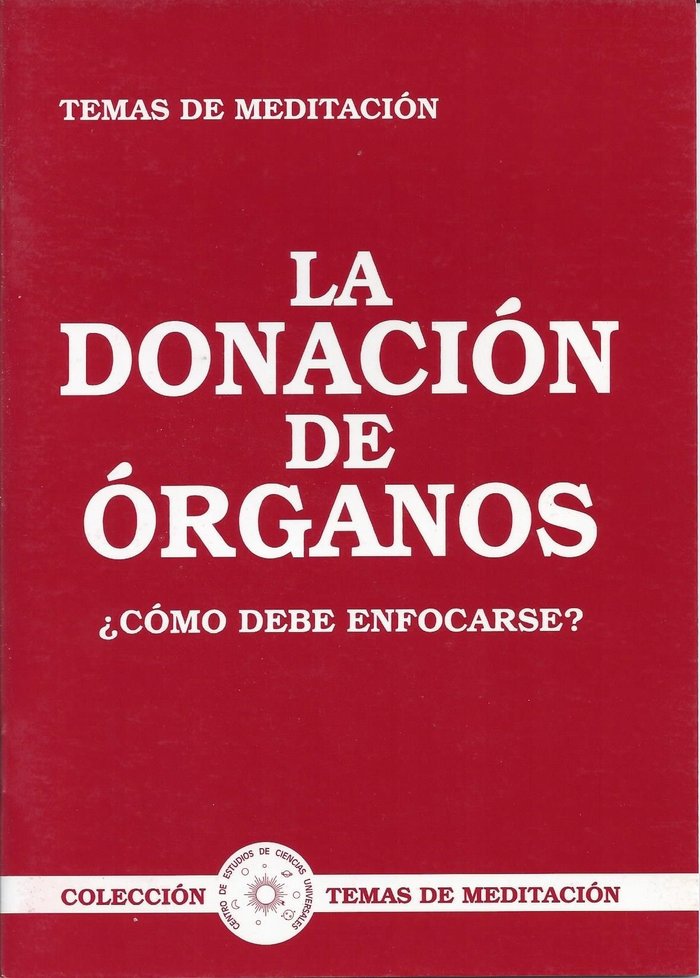 LA DONACION DE ÓRGANOS - 9788489110984 Imagen principal del producto