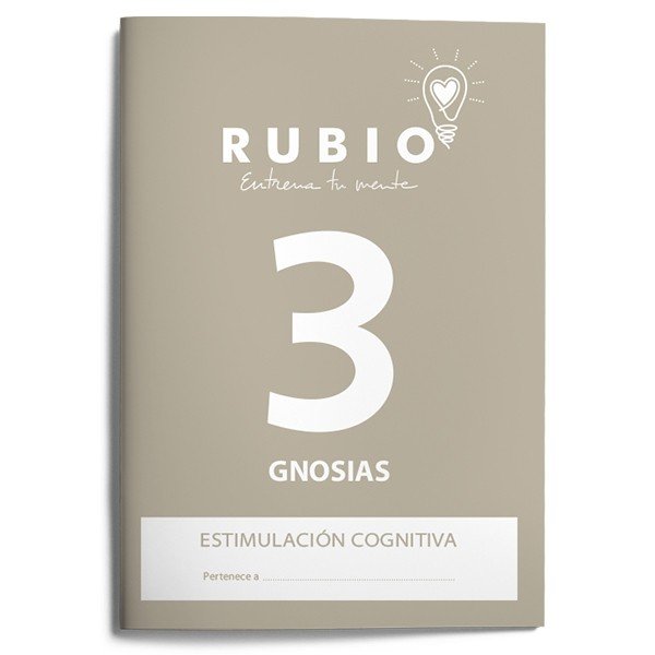 ENTRENA TU MENTE GNOSIAS 3 ADULTOS ESTIMULACION COGNITIVA | PEDROSA CASADO,BEATRIZ | FUNDACION CUADERNOS RUBIO | 9788489773394 Imagen principal del producto