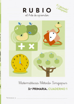 Matemáticas 3 Cuadernos. Método Singapur 3.º Primaria Rubio (Rubio) - 9788489773981