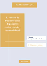 CONTRATO DE TRANSPORTE AEREO DE PASAJEROS SUJETOS ESTATUTO - 9788490314333 Imagen principal del producto