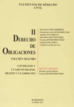 ELEMENTOS DE DERECHO CIVIL II VOL 2 DERECHO DE OBLIGACIONES - 9788490316115 Imagen secundaria del producto