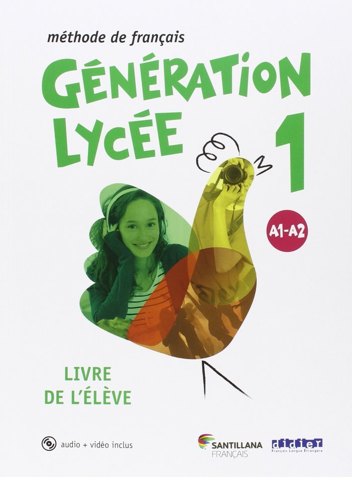 ✅ GENERATION LYCEE A1/A2 1ºNB ELEVE+CD 16 - 9788490491898 Imagen principal del producto