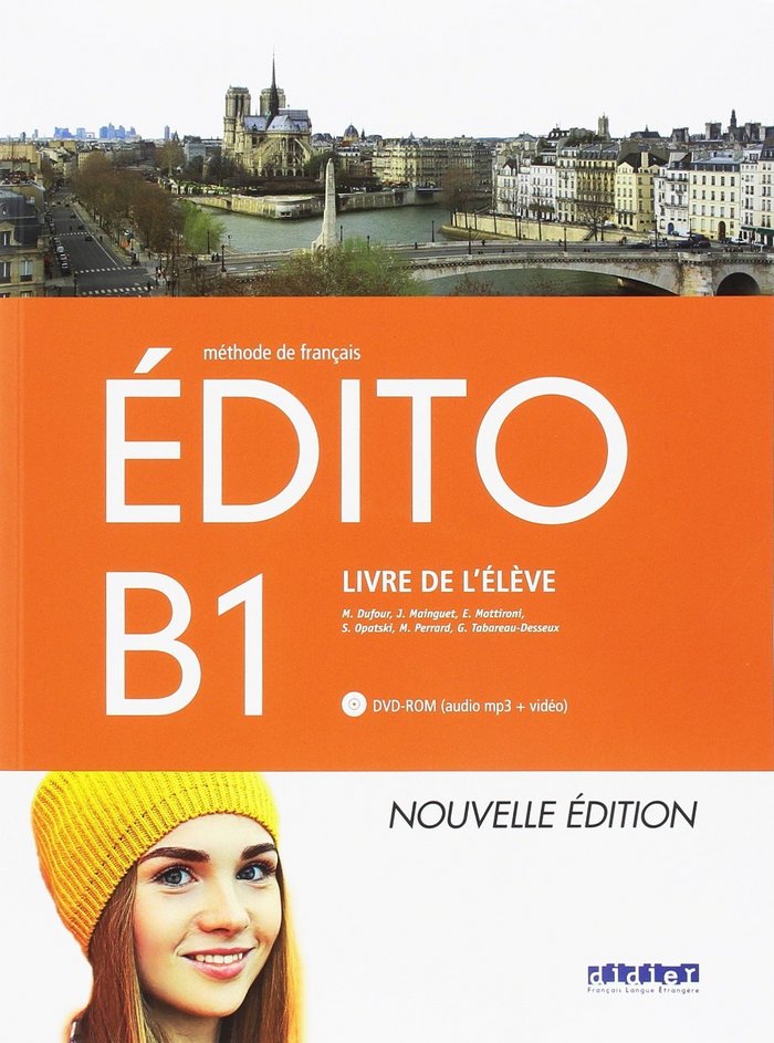 ✅ EDITO B1 1ºNB ELEVE+DVD 18 I AA,VV I SANTILLANA I 9788490495568 Imagen principal del producto