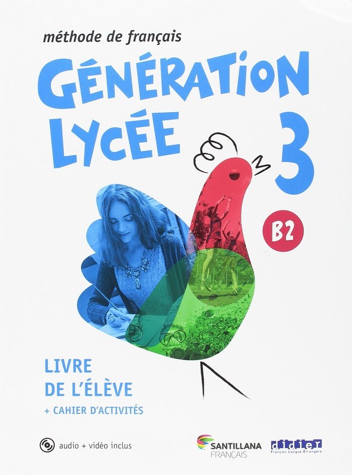 ✅ GENERATION LYCEE B2 2ºNB ELEVE+CAHIER+CD+DVD 18 - 9788490498019 Imagen principal del producto