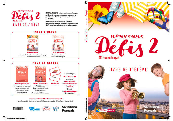NOUVEAUX DEFIS 2 ELEVE + COD ACCESO | Varios autores | 9788490498279 (Santillana) Imagen principal del producto