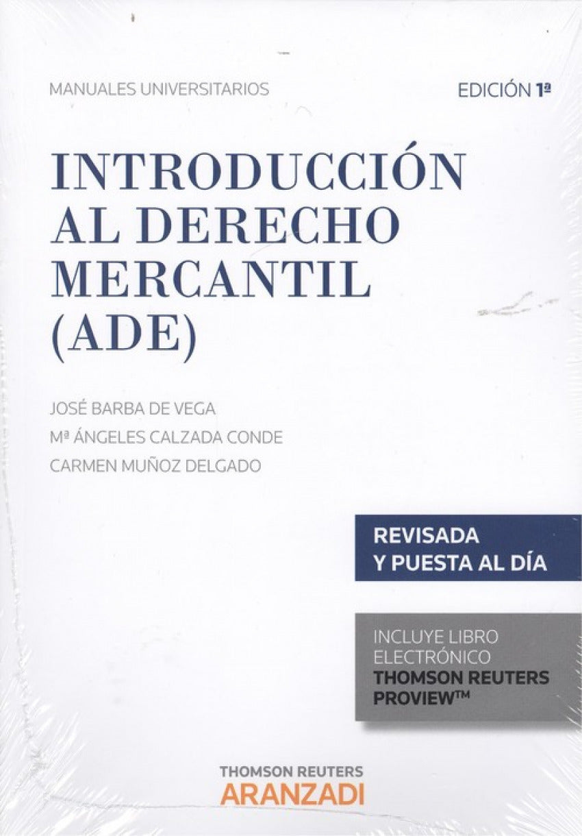 Introducción al Derecho mercantil (ADE) (Papel + e-book) Imagen principal del producto