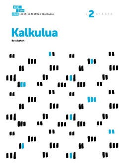 Kalkulua 2. Batzuk (Editorial Ibaizabal) 9788491062950