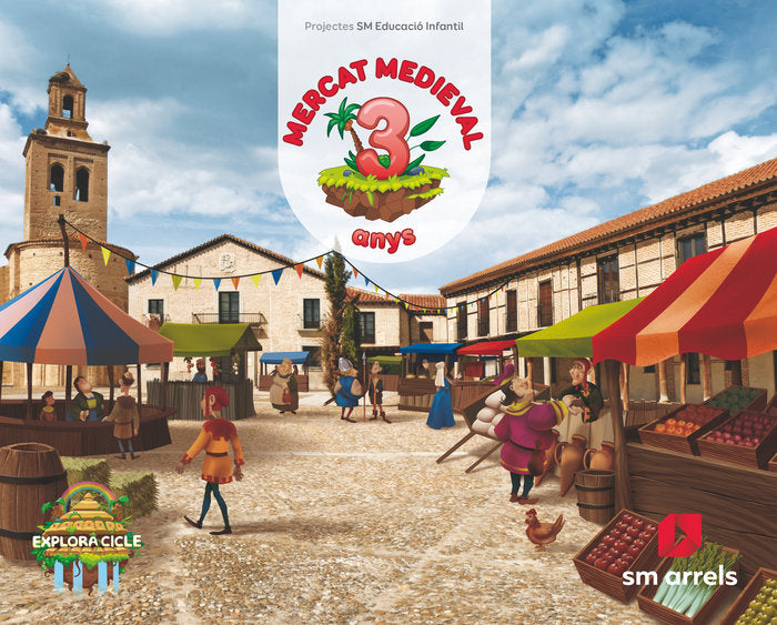 MERCAT MEDIEVAL NIVEL 1 3 ANYS VALENCIANO 18 EXPLORA | Varios Autores | 9788491077480 (Sm)
