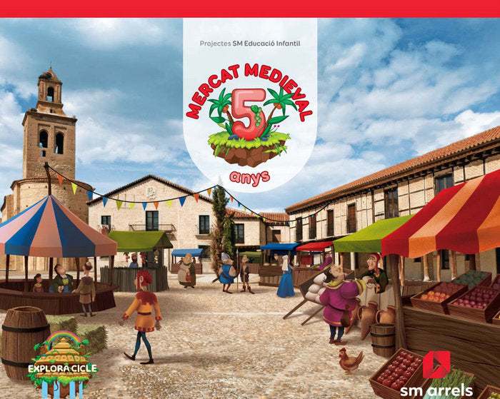 MERCAT MEDIEVAL NIVEL 3 5 ANYS VALENCIANO 18 EXPLORA | MENENDEZ CAMARENA, PILAR / DOMINGUEZ CAB | 9788491077527 (Sm) Imagen principal del producto