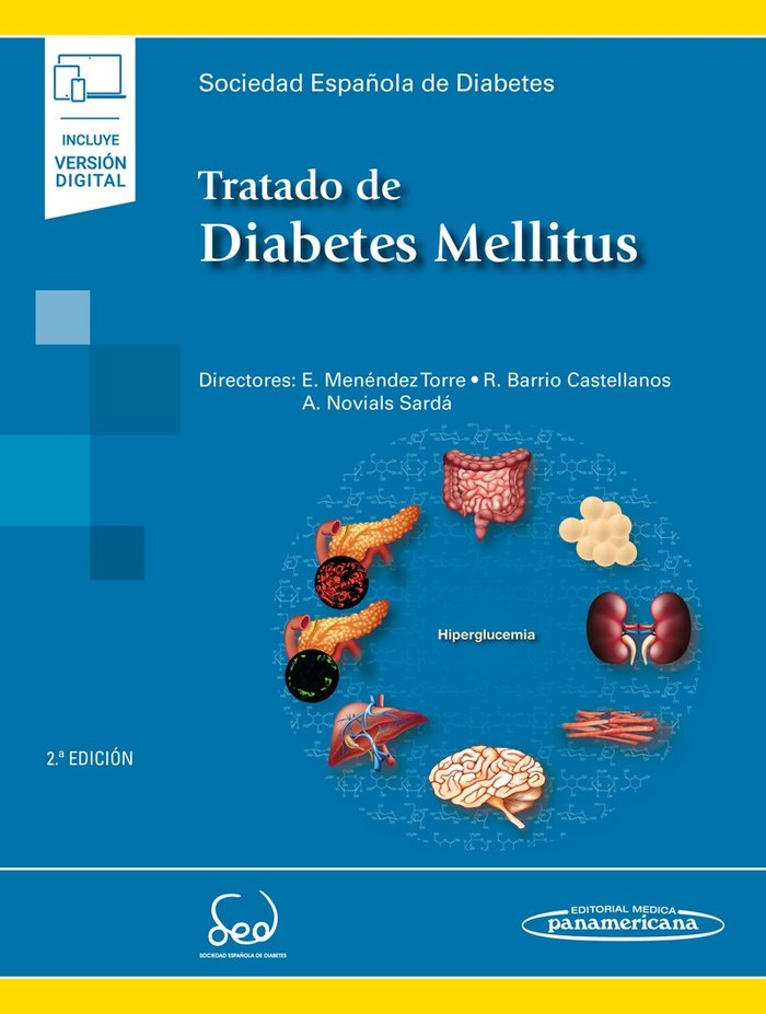 TRATADO DIABETES MELLITUS INCLUYE VERSION DIGITAL - 9788491108139 Imagen principal del producto