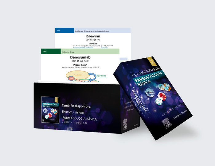 FLASHCARDS DE FARMACOLOGIA BASICA 4ªED - 9788491134589 Imagen principal del producto
