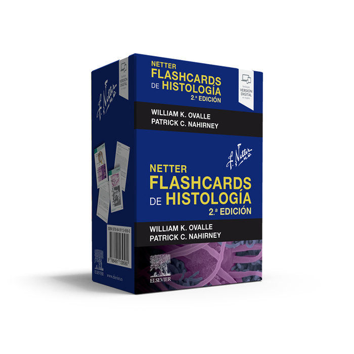 NETTER FLASHCARDS DE HISTOLOGIA 2ª ED - 9788491139560 Imagen principal del producto