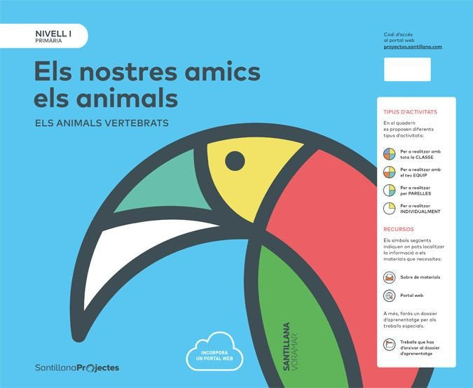 NOSTRES AMICS ANIMALS 1oEP NIV,I PROY,VALEN,17 | AA,VV | 9788491312376 (Voramar Santillana)