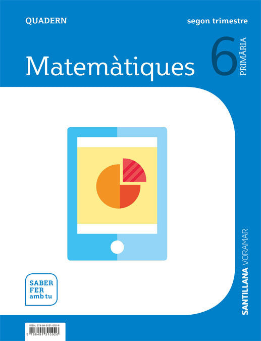 Quadern 2 Matemáticas 6º EP Valencia 19 S, Hacer Contigo (Voramar Santillana) - 9788491315926