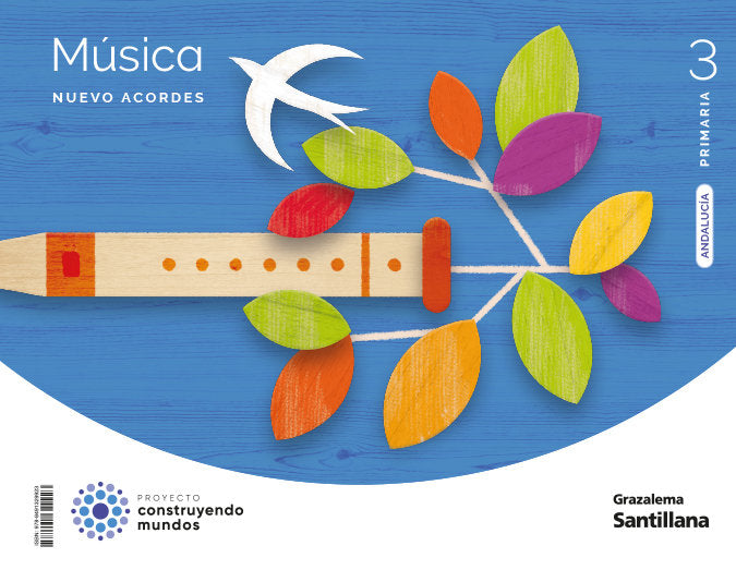 Música 3º EP Andalucía 23 Nuevo Acordes (Grazalema Santillana) - 9788491329923
