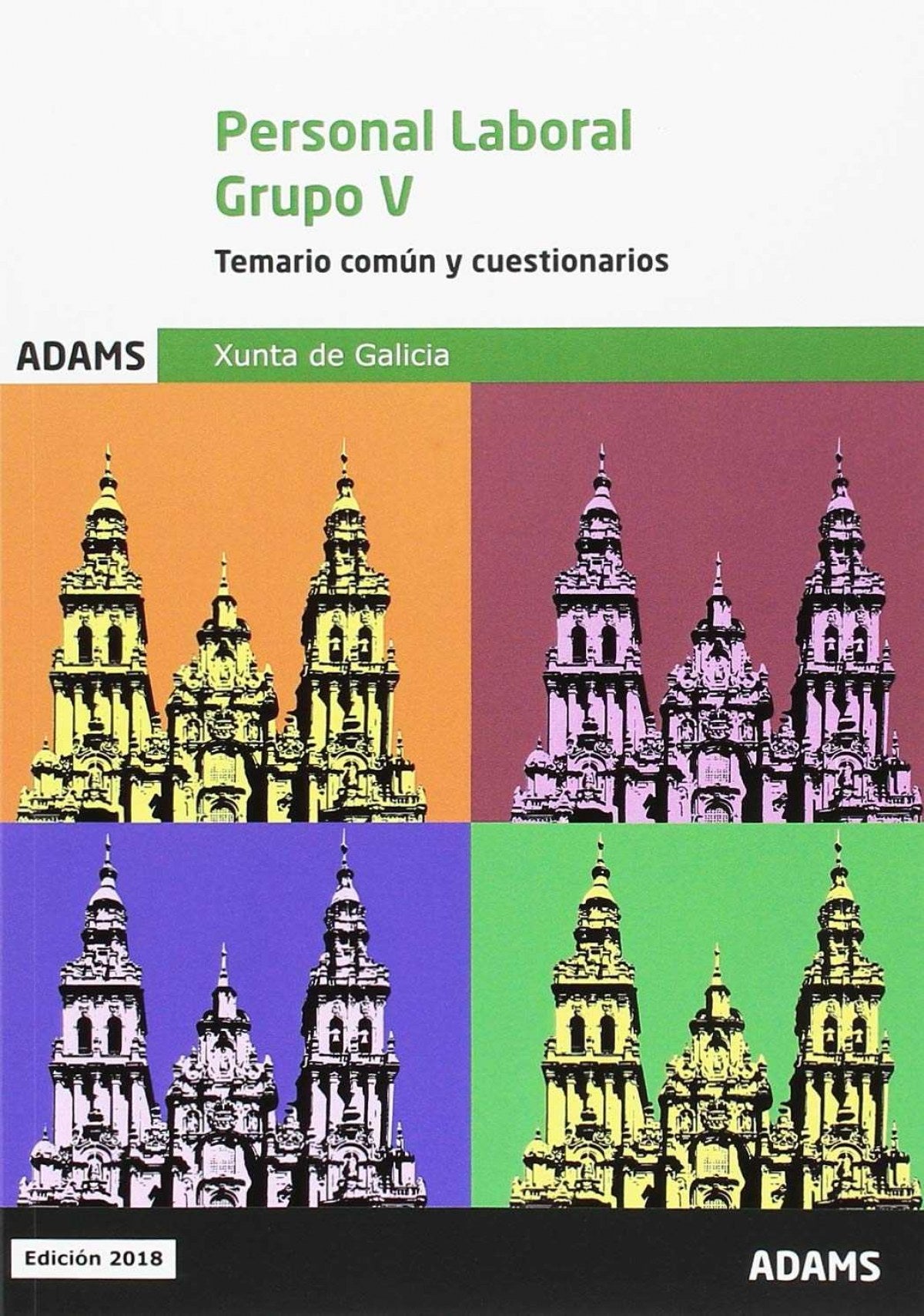 Temario común y cuestionarios Grupo V Personal Laboral de la Xunta de Galicia Imagen principal del producto
