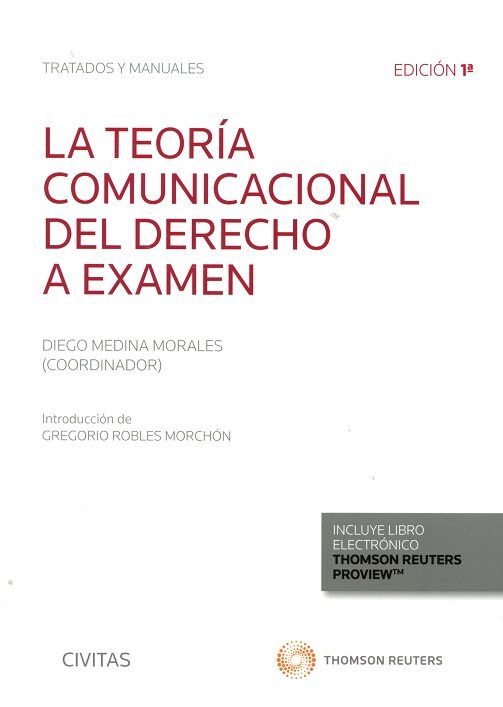 TEORIA COMUNICACIONAL DEL DERECHO A EXAMENLA - 9788491526421 Imagen principal del producto